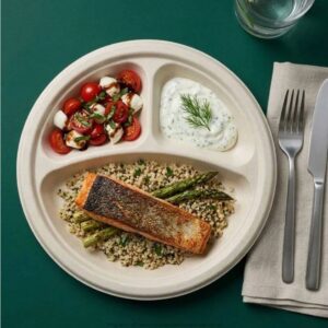 Bagasse Compartment Plates